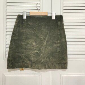 Sunday Best Aritzia Olive Green Corduroy Mini Skirt - Size 6
